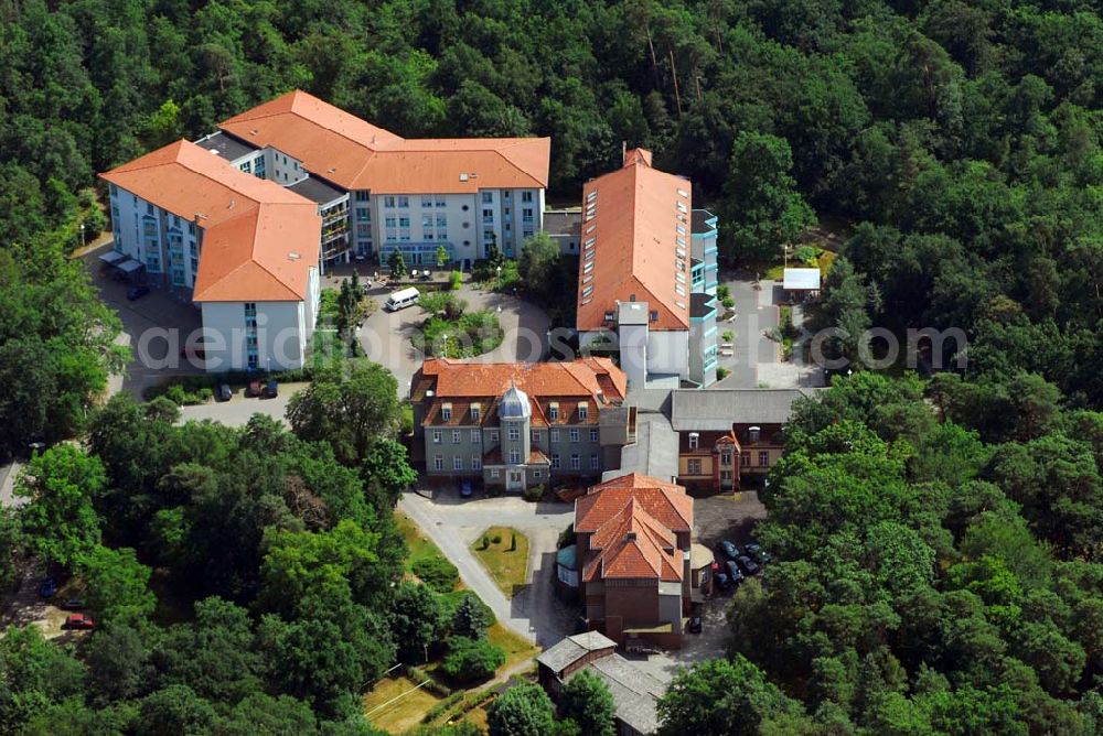 Rathenow from the bird's eye view: Blick auf das Plegeheim Objekt Stadtforst(