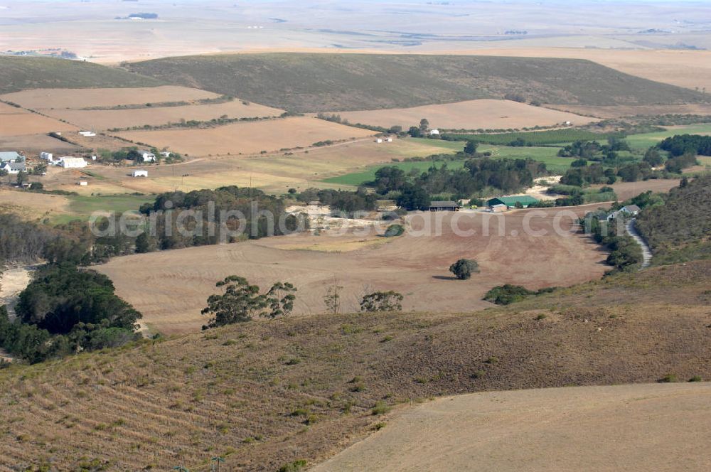 Aerial photograph OVERBERG - The Overberg region in South Africa is predominantly used for the growing of grain