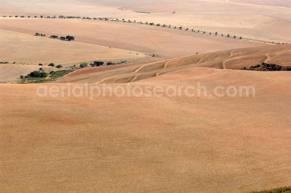 OVERBERG from above - The Overberg region in South Africa is predominantly used for the growing of grain