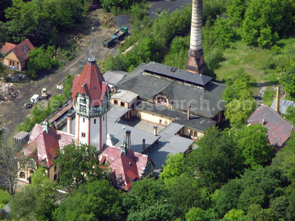 Beelitz from above - Blick auf den rekonstruierten Wasserturm auf dem Gelände der Rehaklinik in Beelitz Kliniken Beelitz GmbH Neurologische Rehabilitationsklinik Beelitz-Heilstätten Paracelsusring 6 a D- 14547 Beelitz-Heilstätten Telefon: (033204) 200,Telefax: (033204) 22001,Freecall: 0800 200 2291 Email: info@rehaklinik-beelitz.de Achim Walder: