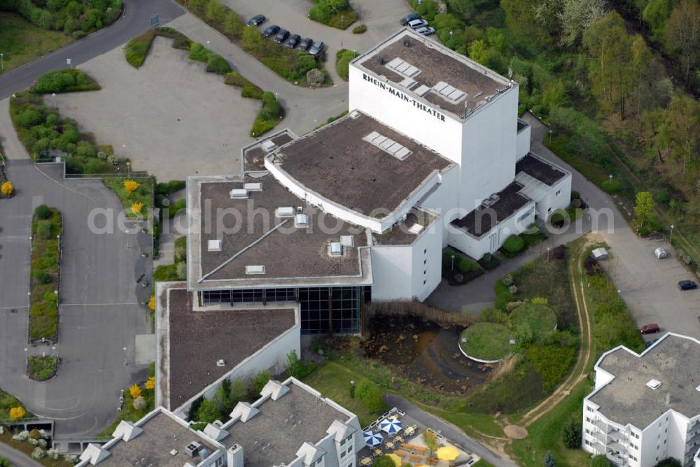 Aerial photograph Niederhausen - Blick auf das Rhein-Main-Theater in Niederhausen im Taunus, Kontakt: Zum Grauen Stein 2, 65527 Niedernhausen, Telefon: 06127/9040