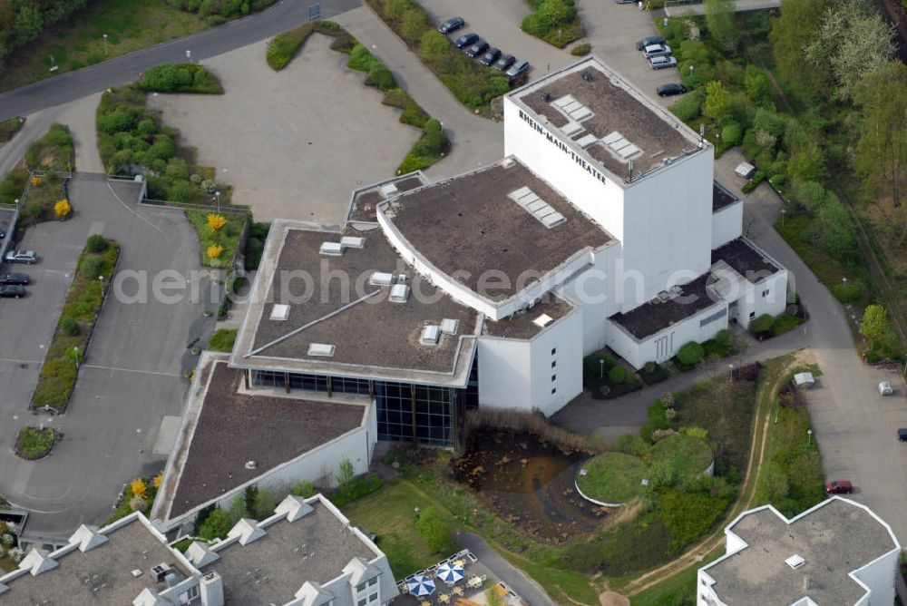 Niederhausen from the bird's eye view: Blick auf das Rhein-Main-Theater in Niederhausen im Taunus, Kontakt: Zum Grauen Stein 2, 65527 Niedernhausen, Telefon: 06127/9040