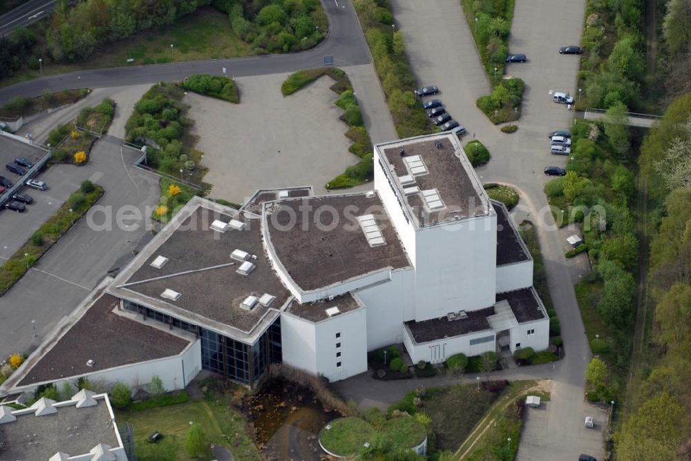 Aerial image Niederhausen - Blick auf das Rhein-Main-Theater in Niederhausen im Taunus, Kontakt: Zum Grauen Stein 2, 65527 Niedernhausen, Telefon: 06127/9040