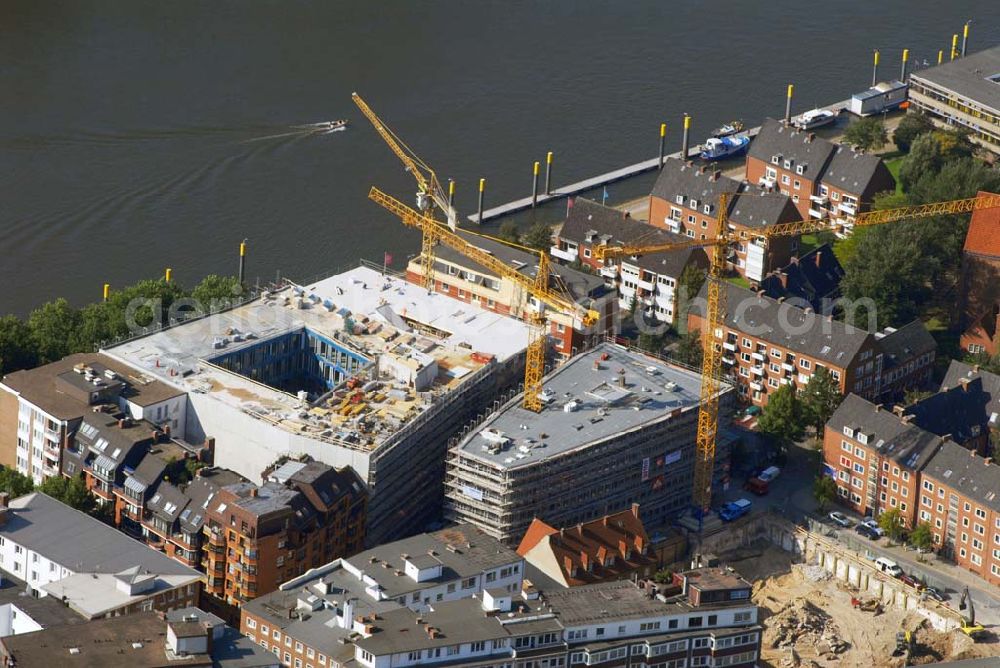 Aerial image Bremen - Bremen,13.09.2006,Blick auf den Rohbau von Radio Bremen zwischen Großenstraße und Schlachte Ecke Kalkstraße,Erstellende Firma: Firmengruppe Riedel Bau,Silbersteinstraße 4,97424 Schweinfurt,Telefon: (0 97 21) 6 76 - 0, Telefax: (0 97 21) 6 76 - 1 10,E-mail:info@riedelbau.de, Bauleiter: Hr. Fink: 0171-3326834