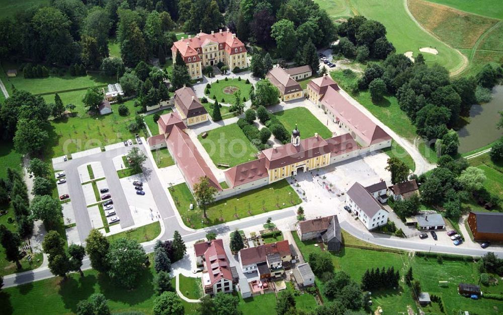 Rammenau from above - Blick auf das Schloss Rammenau in Sachsen, Kontakt: Staatliche Schlösser, Burgen und Gärten Sachsen, Barockschloss Rammenau, Am Schloss 4, 01877 Rammenau,