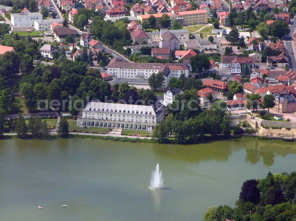 Aerial photograph Bad Salzungen / Thüringen - Blick auf die Seeklinik Bad Salzungen in Bad Salzungen. Asklepios Burgseekliniken Bad Salzungen Postfach 1234, 36433 Bad Salzungen Geschäftsführer: Martin Merbitz email: BadSalzungen@asklepios.com Achim Walder: