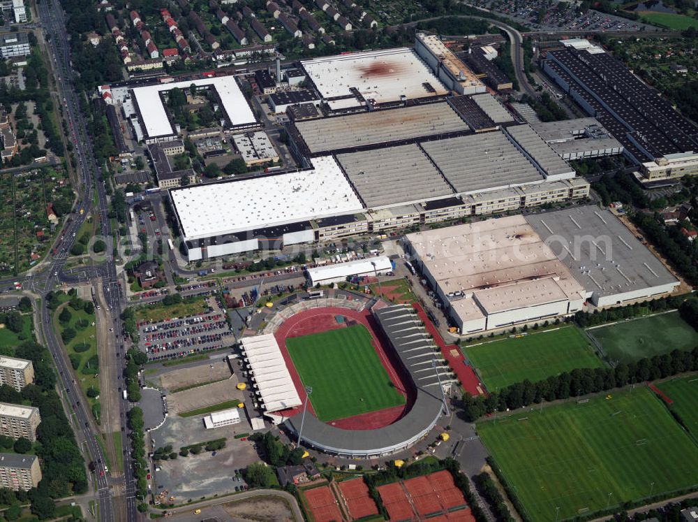 Braunschweig from above - Stadion in Braunschweig.