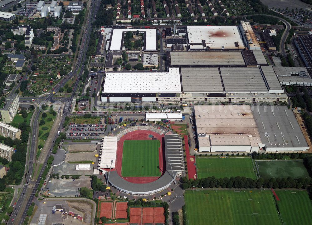 Braunschweig from the bird's eye view: Stadion in Braunschweig.