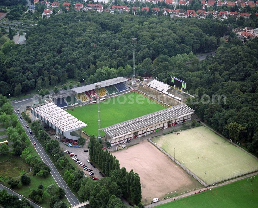 Offenbach from the bird's eye view: Blick auf das Stadion in Offenbach.