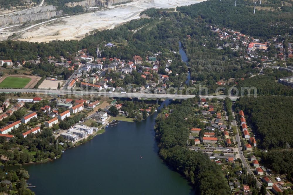 Aerial image Rüdersdorf - Blick auf die Stadt Rüdersdorf bei Berlin.