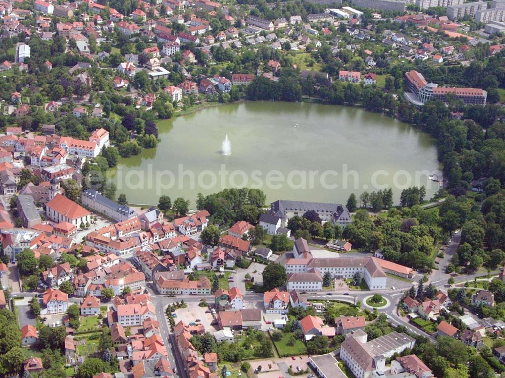 Bad Salzungen / Thüringen from above - Blick auf das Stadtzentrum von Bad Salzungen mit dem Burgsee, sowie der Seeklinik Bad Salzungen. Asklepios Burgseekliniken Bad Salzungen Postfach 1234, 36433 Bad Salzungen Geschäftsführer: Martin Merbitz email: BadSalzungen@asklepios.com Achim Walder: