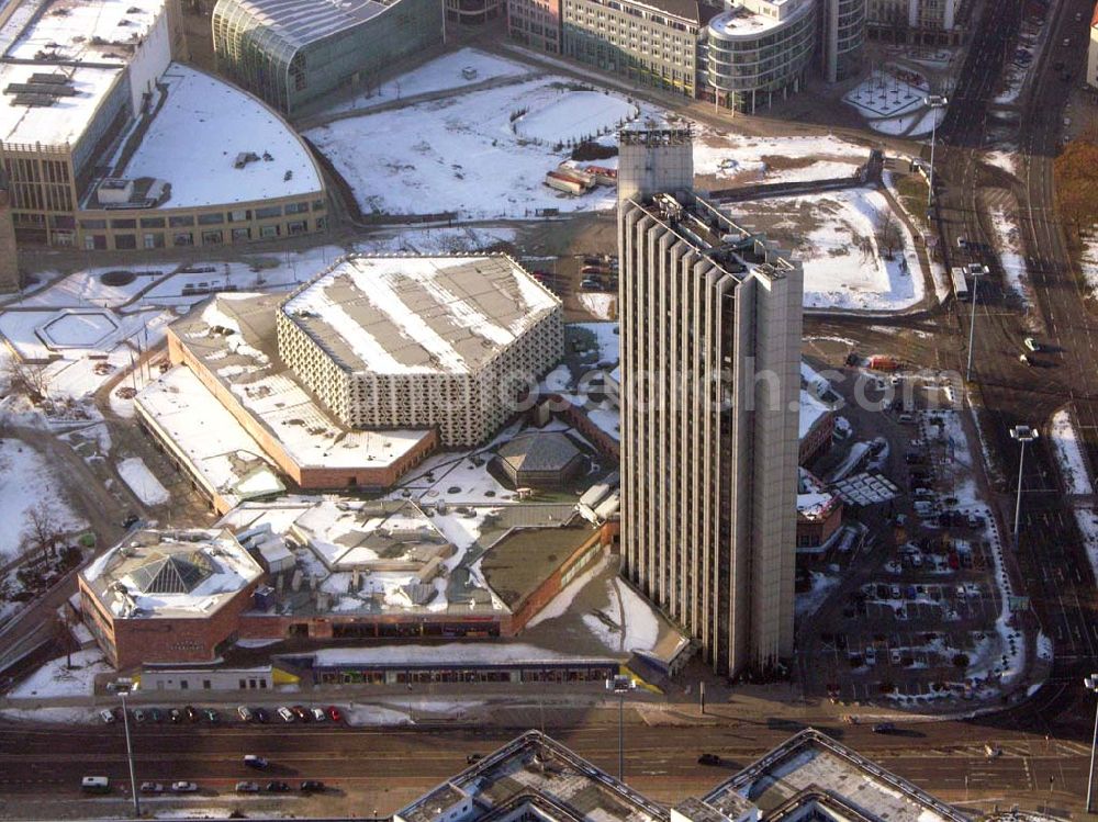 Chemnitz / Sachsen from above - 15.01.2006 Chemnitz: Blick auf das Stadtzentrum mit dem Hotel mercure; Addresse : Brueckenstrasse 19; 09111 CHEMNITZ Tel : (+49)371/6830; Fax : (+49)371/683505; E-mail : H1581@accor.com