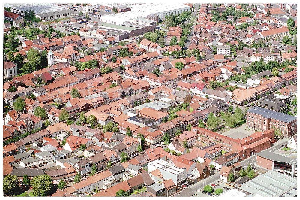 Seesen from the bird's eye view: 06.07.2004 Blick auf Stadtzentrum von Seesen