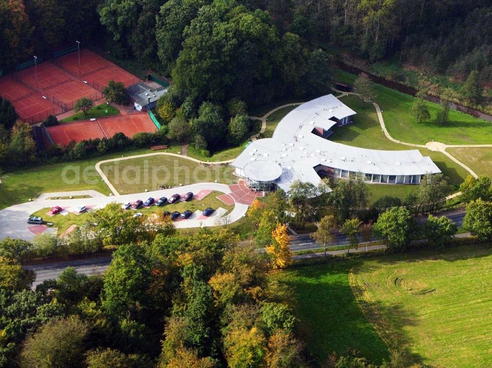 Wusterhausen from the bird's eye view: 18.10.2005 Wusterhausen; Tennisclub Wusterhausen e.V.