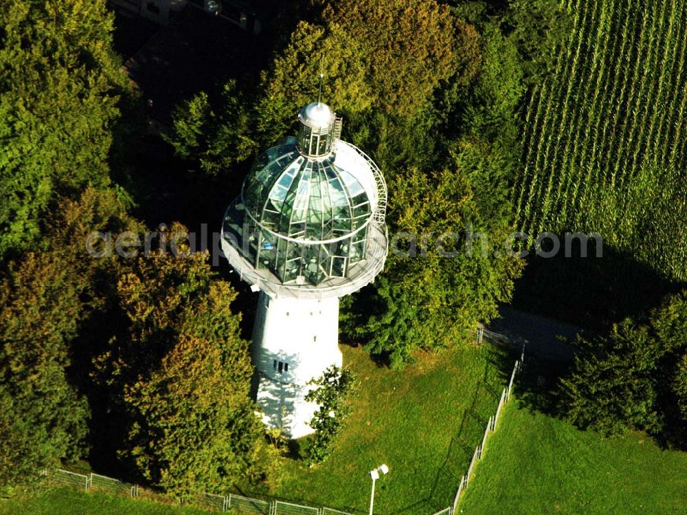 Wuppertal from above - 29.08.2005 Wuppertal, Ein umgebauter Wasserturm westlich von Wuppertal.