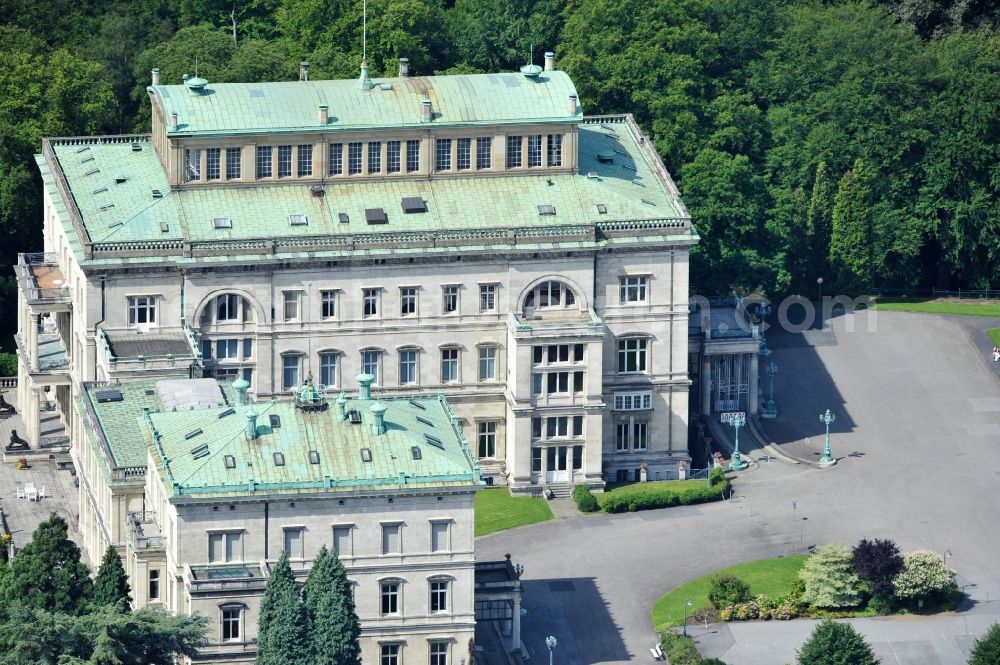 Essen from above - View of the Villa Hugel in the district of Essen Bredeney. It was built in 1873 by Alfred Krupp and is the former residence of the family Krupp