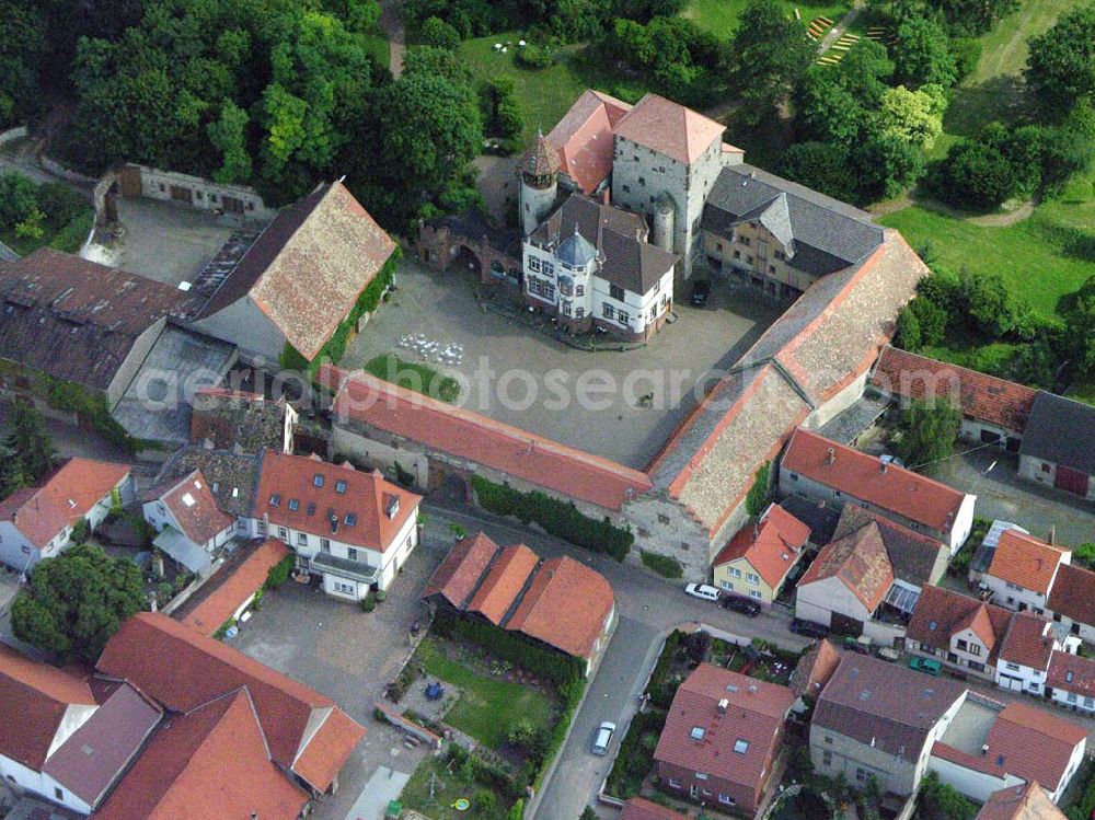 Wachenheim / Rheinland-Pfalz from above - Blick auf Wachenheim mit Gutshof Wachenheim