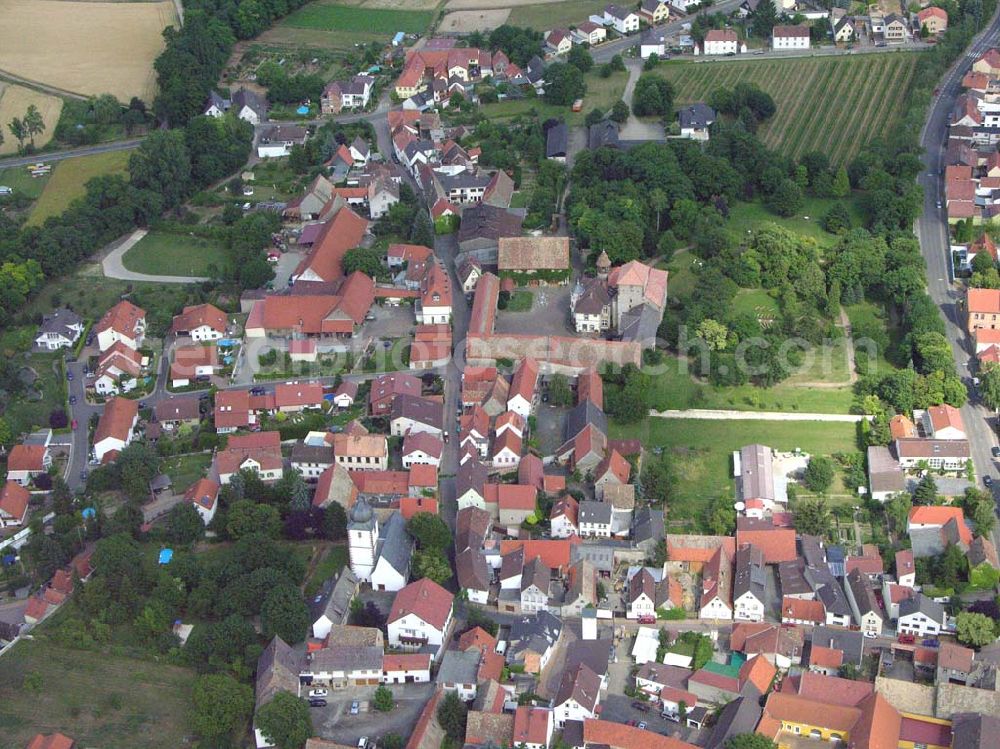 Aerial image Wachenheim / Rheinland-Pfalz - Blick auf Wachenheim mit Gutshof Wachenheim