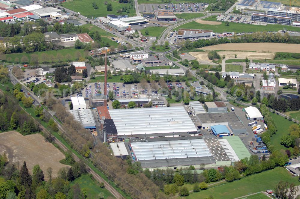 Lindau from above - Blick auf das Werk der Metzeler Automotive Profile Systems GmbH. Kontakt: Bregenzer Strasse 133, 88131 Lindau, Tel. +49 (0)8382 707-0, Fax +49 (0)8382 707-336, E-Mail: info@msg-lindau.de