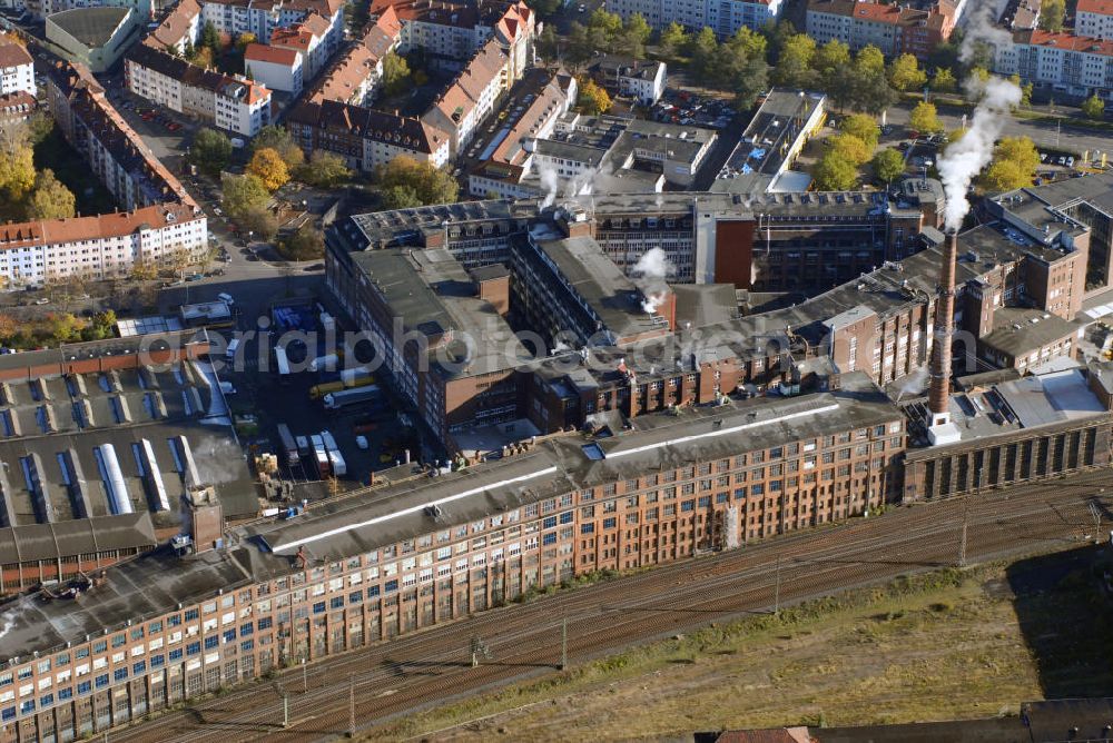 Hannover from the bird's eye view: Blick auf das Werksgelände der Continental AG in Hannover-Vahrenwald. Kontakt: Continental Aktiengesellschaft Hauptverwaltung, Vahrenwalder Straße 9 30165 Hannover, Tel. +49(0)511 938 0, Fax +49(0)511 938 81770, Email: mail_service@conti.de