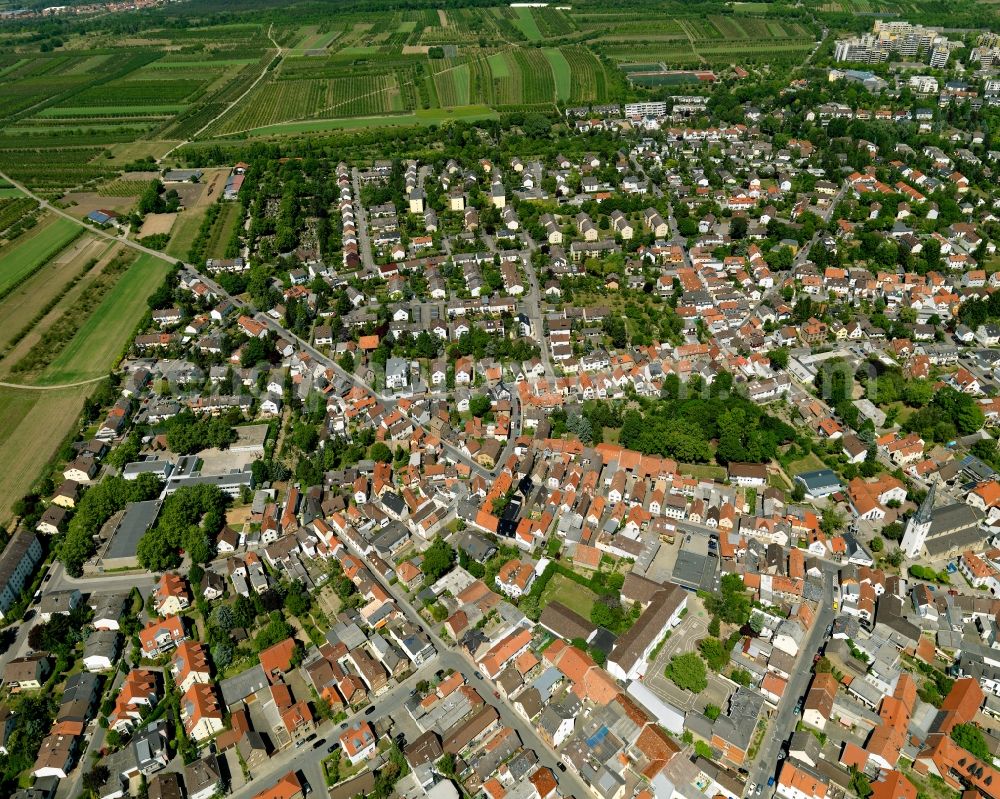 Aerial image Mainz - View of the residential area in the local district Finthen in Mainz in Rhineland-Palatinate