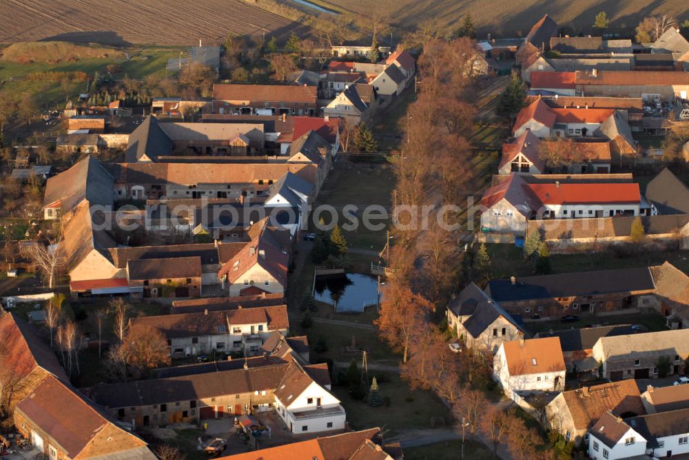 Aerial image Herzberg / Elster - Blick auf das Wohngebiet in Neunaundorf bei Herzberg.