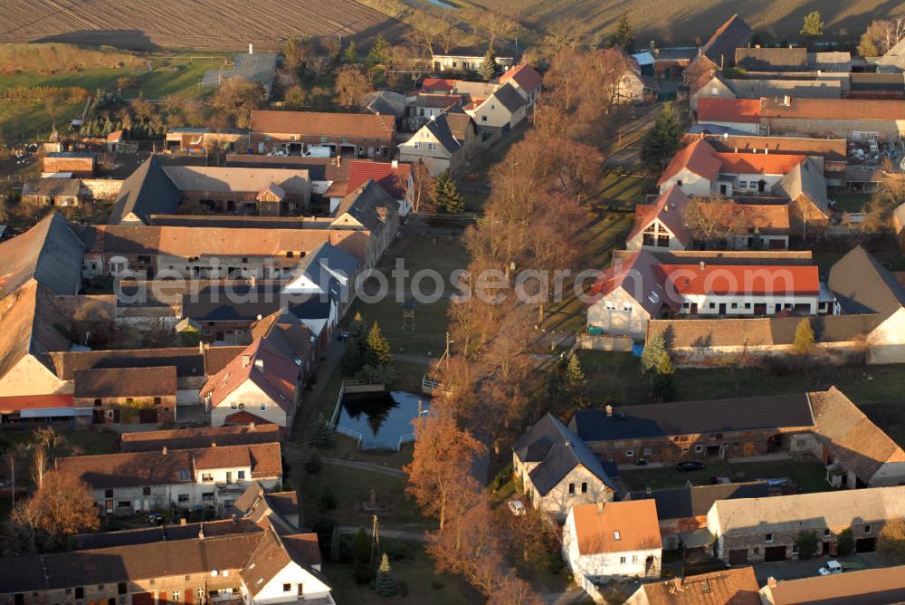 Aerial photograph Herzberg / Elster - Blick auf das Wohngebiet in Neunaundorf bei Herzberg.