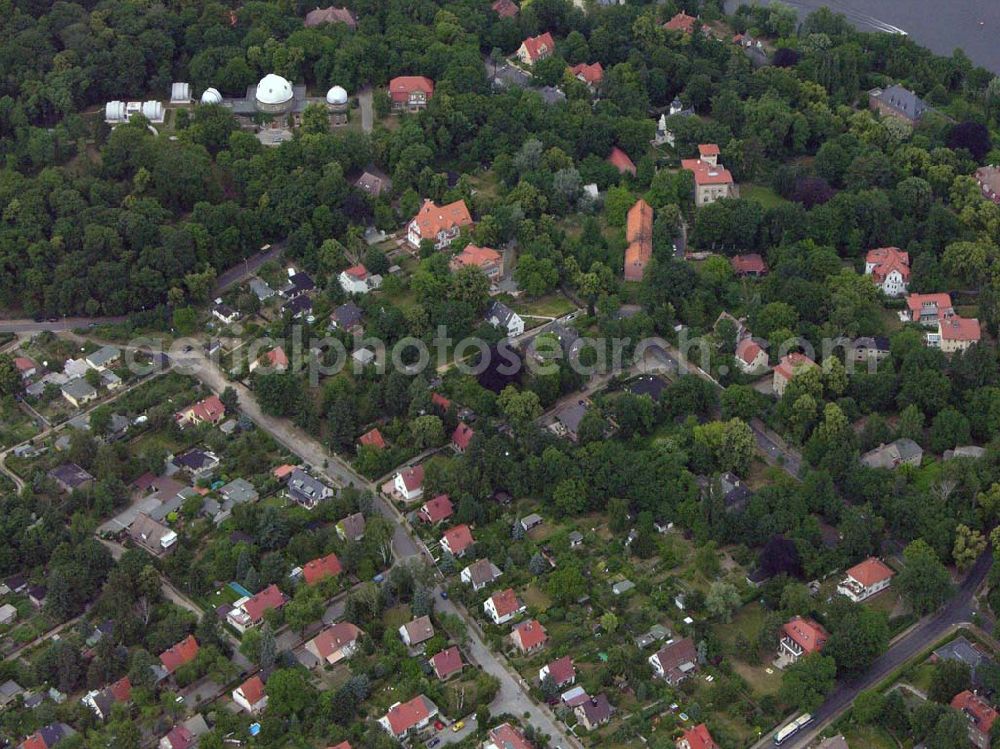 Aerial image Potsdam-Babelsberg - Blick auf das Wohngebiet an der Rosa-Luxemburg-Straße in Potsdam - Babelsberg