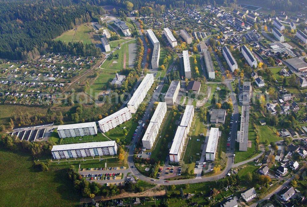 Aerial image Klingenthal ( Sachsen ) - Blick auf das Wohnneubaugebiet im Westen von Klingenthal