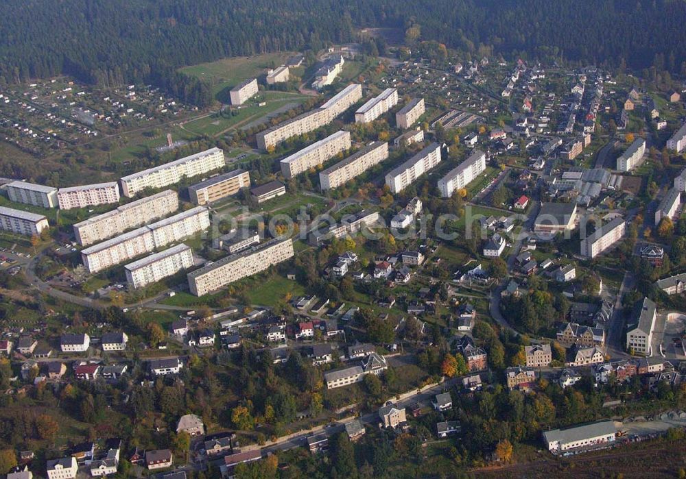 Klingenthal ( Sachsen ) from above - Blick auf das Wohnneubaugebiet im Westen von Klingenthal