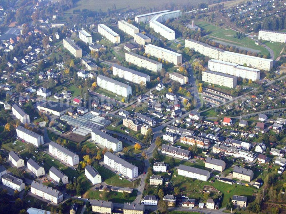 Klingenthal ( Sachsen ) from above - Blick auf das Wohnneubaugebiet im Westen von Klingenthal