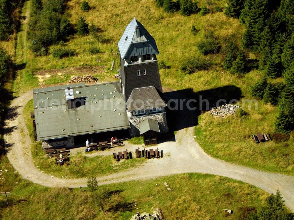 Osterode from the bird's eye view: 29.08.2005 Osterode, Ausflugsstätte im Wald ... östlich von Osterode