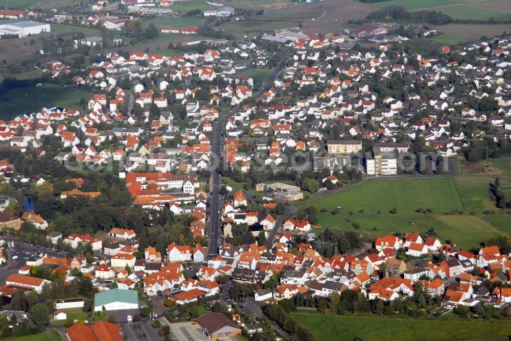 Aerial photograph Ziegenhain - Ziegenhain ist ein Ortsteil von Schwalm- stadt. Rathaus Ziegenhain, Wiederholdstraße 24, 34613 Schwalmstadt.