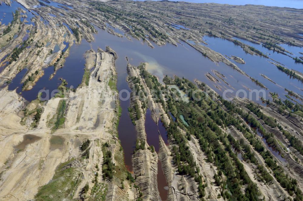 Zwenkau from above - Blick auf den zukünpftigen Zwenkauer See. Der Zwenkauer See war der Braunkohletagebau Zwenkau in Sachsen südlich von Leipzig.