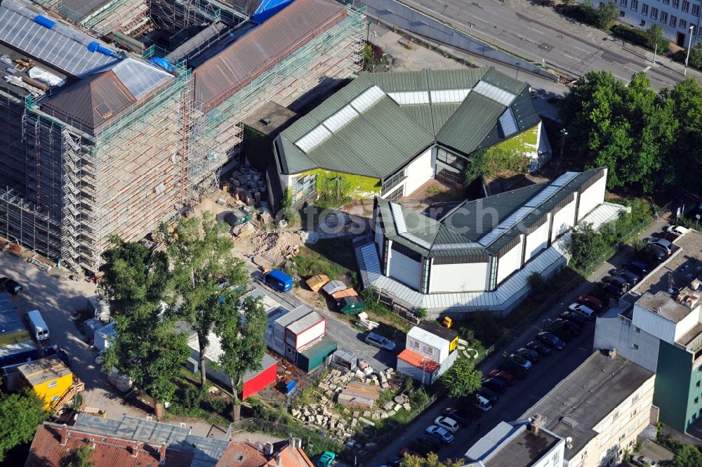 Darmstadt from above - View of the Block Beuys in Darmstadt in the state Hesse