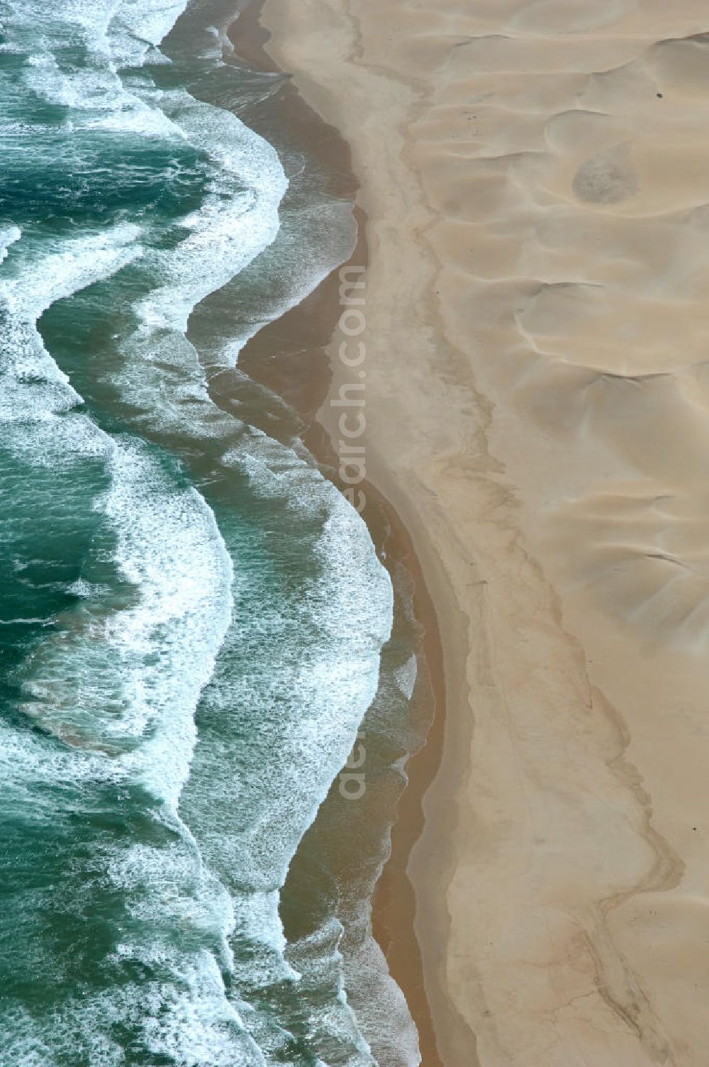 Blue Horizon Bay from above - Blick auf den Strandbereich Blue Horizon Bay am Indischen Ozean. Blue Horizon Bay beach area on the Indian Ocean.