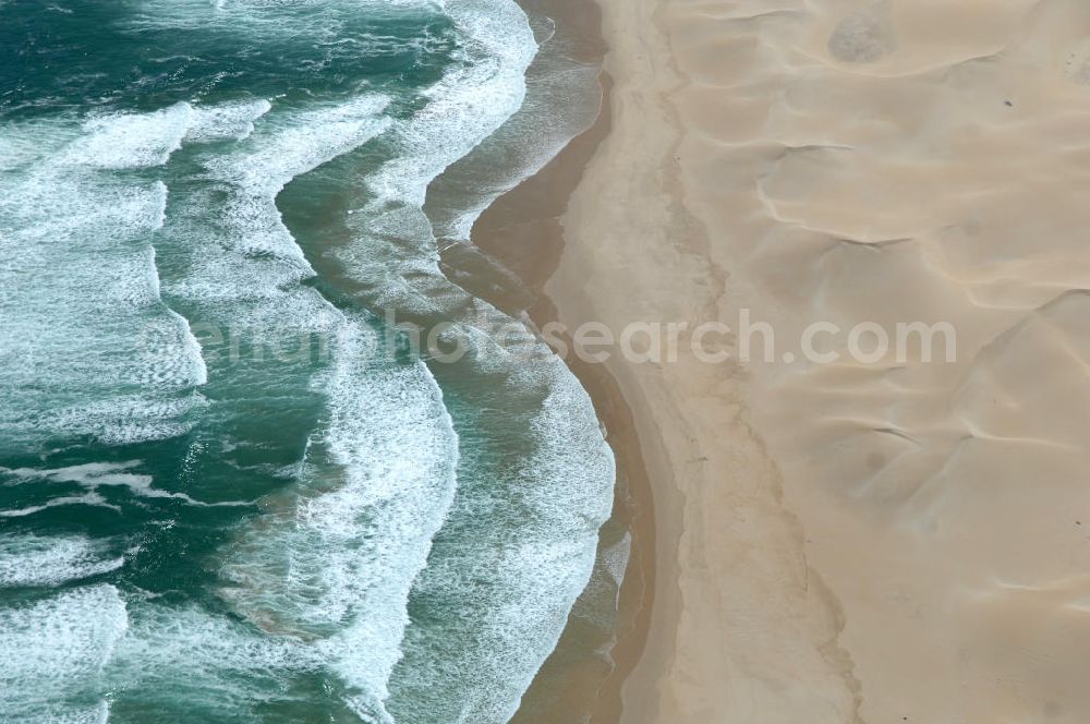 Blue Horizon Bay from the bird's eye view: Blick auf den Strandbereich Blue Horizon Bay am Indischen Ozean. Blue Horizon Bay beach area on the Indian Ocean.