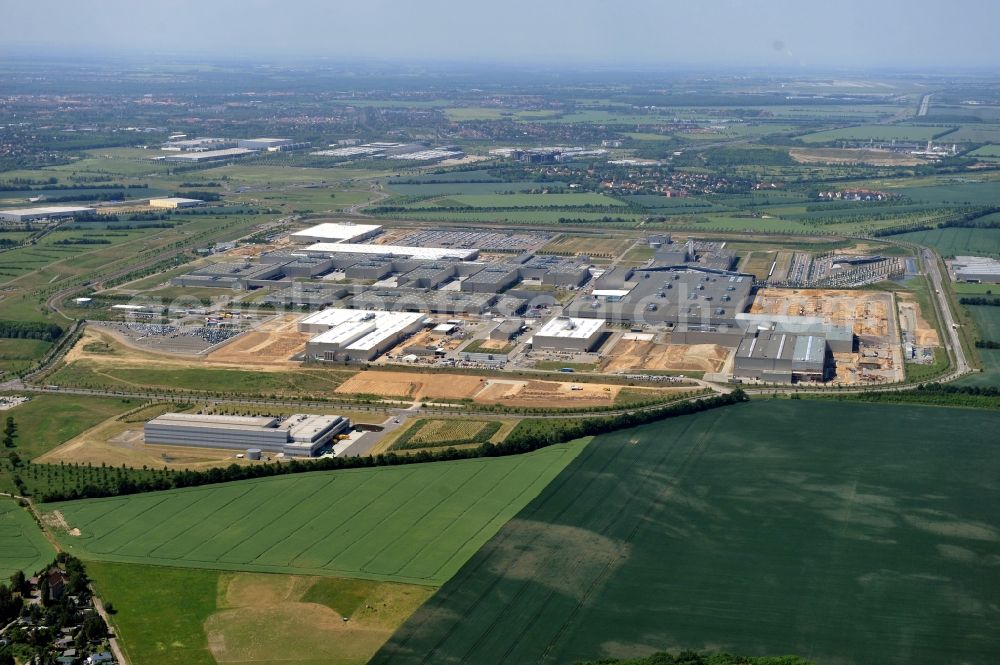 Leipzig from above - BMW plant Leipzig in the state Saxony