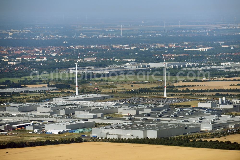 Aerial image Leipzig - Site location of Bayerische Motoren Werke AG BMW Leipzig in Saxony