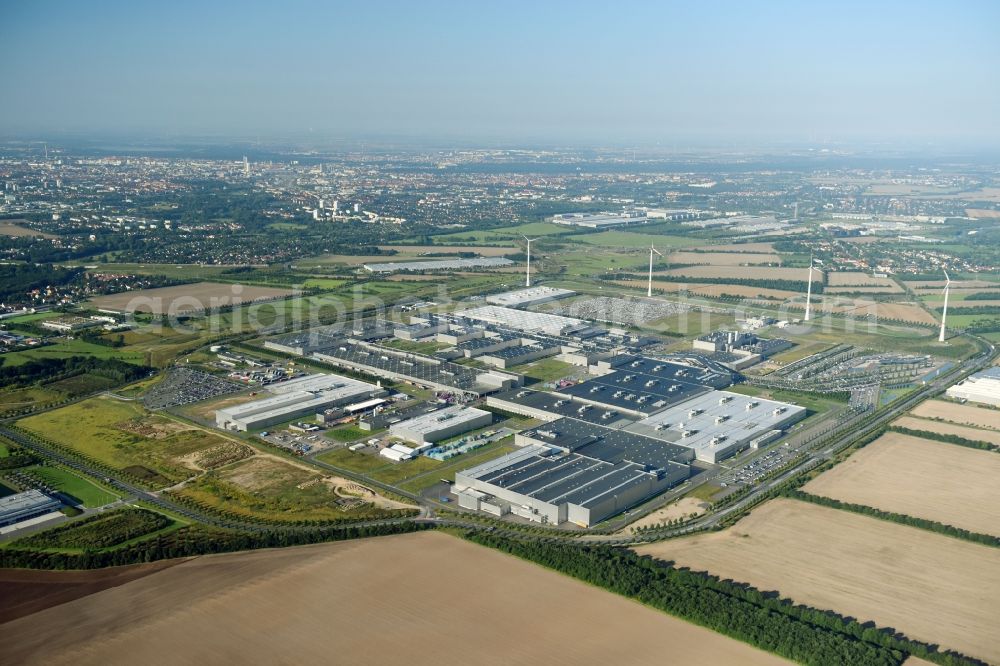 Aerial image Leipzig - Site location of Bayerische Motoren Werke AG BMW Leipzig in Saxony