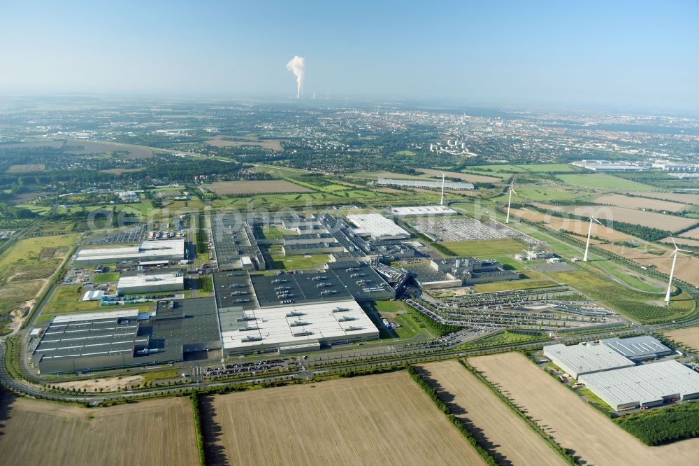 Aerial image Leipzig - Site location of Bayerische Motoren Werke AG BMW Leipzig in Saxony