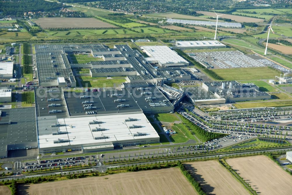 Aerial photograph Leipzig - Site location of Bayerische Motoren Werke AG BMW Leipzig in Saxony