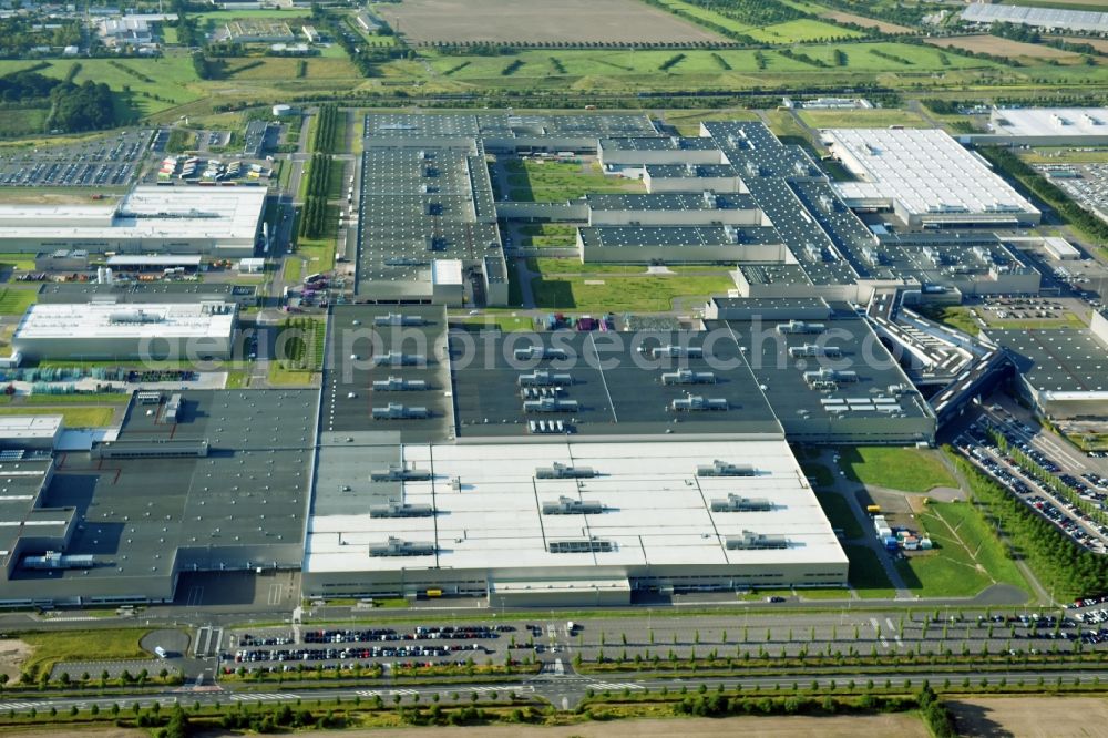 Leipzig from above - Site location of Bayerische Motoren Werke AG BMW Leipzig in Saxony