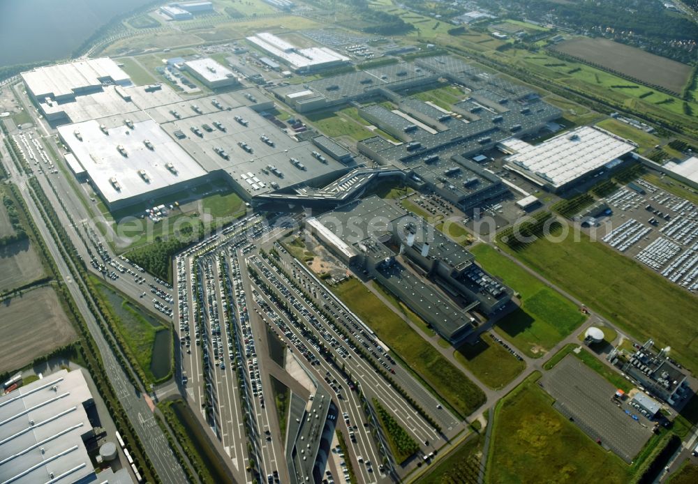 Aerial image Leipzig - Site location of Bayerische Motoren Werke AG BMW Leipzig in Saxony