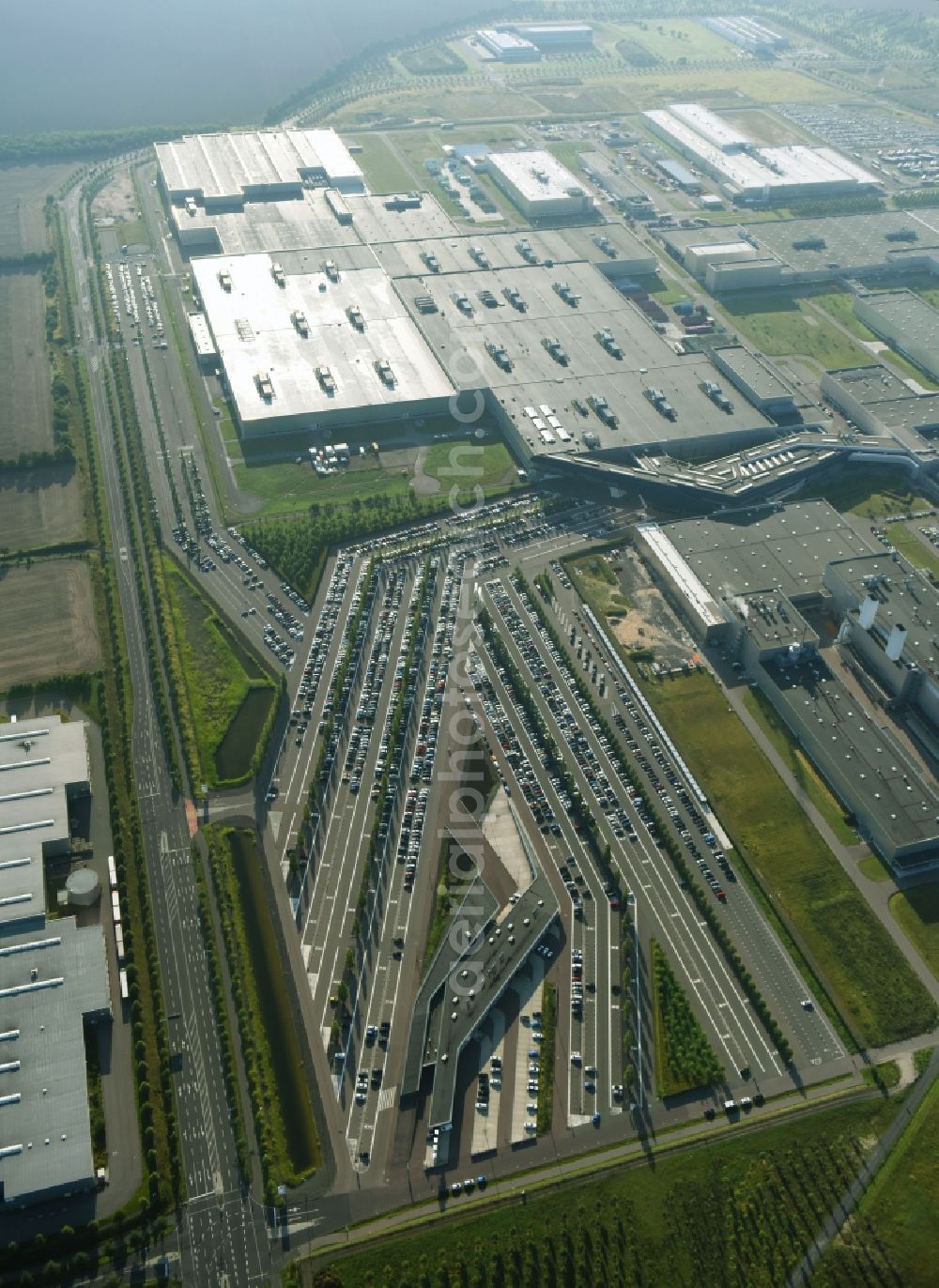 Aerial photograph Leipzig - Site location of Bayerische Motoren Werke AG BMW Leipzig in Saxony