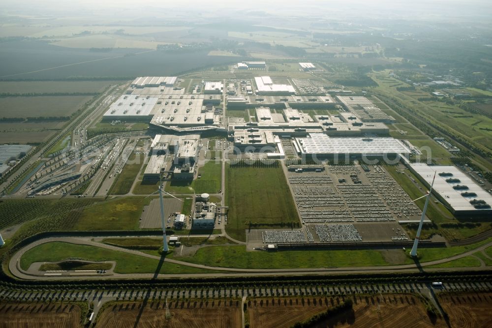 Leipzig from above - Site location of Bayerische Motoren Werke AG BMW Leipzig in Saxony