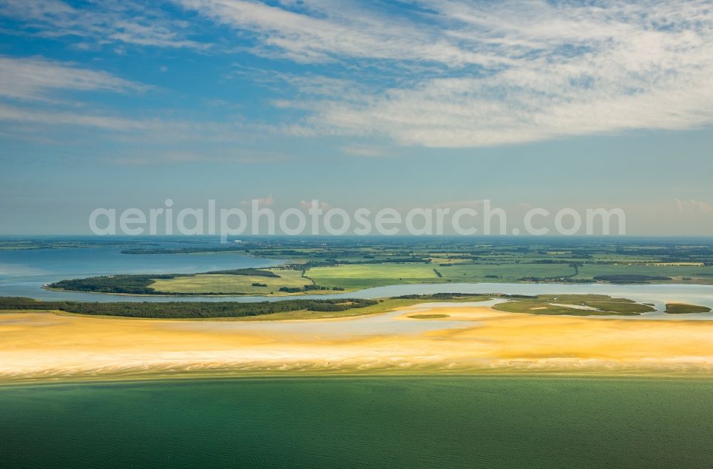 Zingst from above - Coastline on the sandy beach of Baltic Sea in Zingst in the state Mecklenburg - Western Pomerania