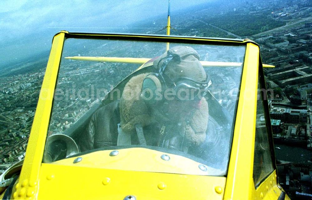 Aerial photograph Berlin - Boeing - Stearman Flug über Berlin anläßlich der Take Off 92 auf dem Flughafen Berlin - Schönefeld.