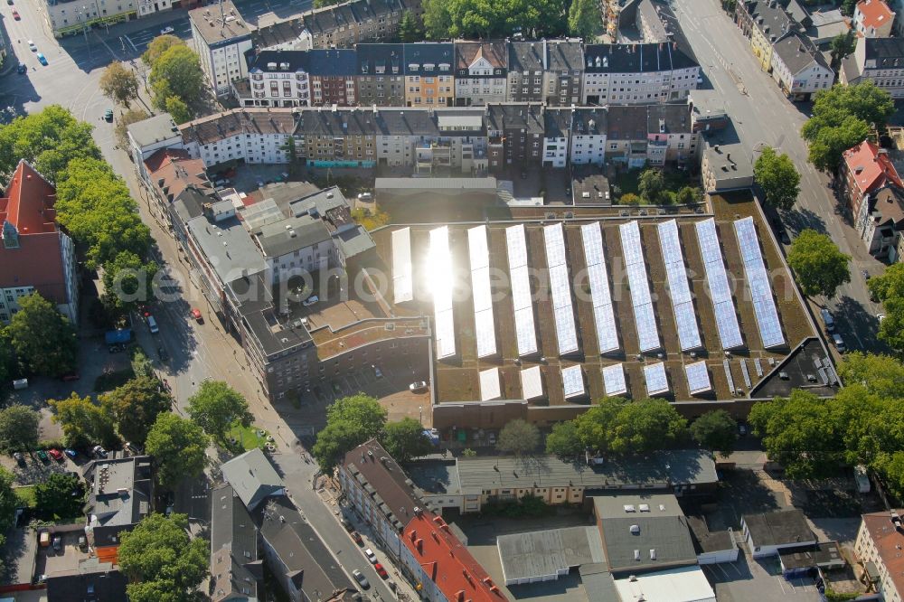 Aerial photograph Gelsenkirchen - Bogestra tram depot in Gelsenkirchen in North Rhine-Westphalia