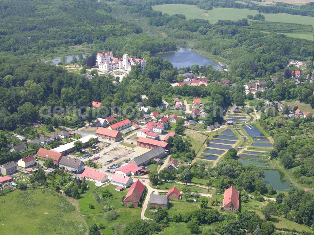 Boizenburg / Brandenburg from the bird's eye view: 17268 Boizenburg / Brandenburg- Blick auf das Stadtzentrum von Boizenburg Zur Gemeinde gehören die Ortsteile Boitzenburg, Buchenhain, Berkholz, Funkenhagen, Hardenbeck, Haßleben, Jakobshagen, Klaushagen, Warthe und Wichmannsdorf. Die Gesamtfläche beträgt 216,03 km² und es leben derzeit 4326 Einwohner in der Gemeinde.http://